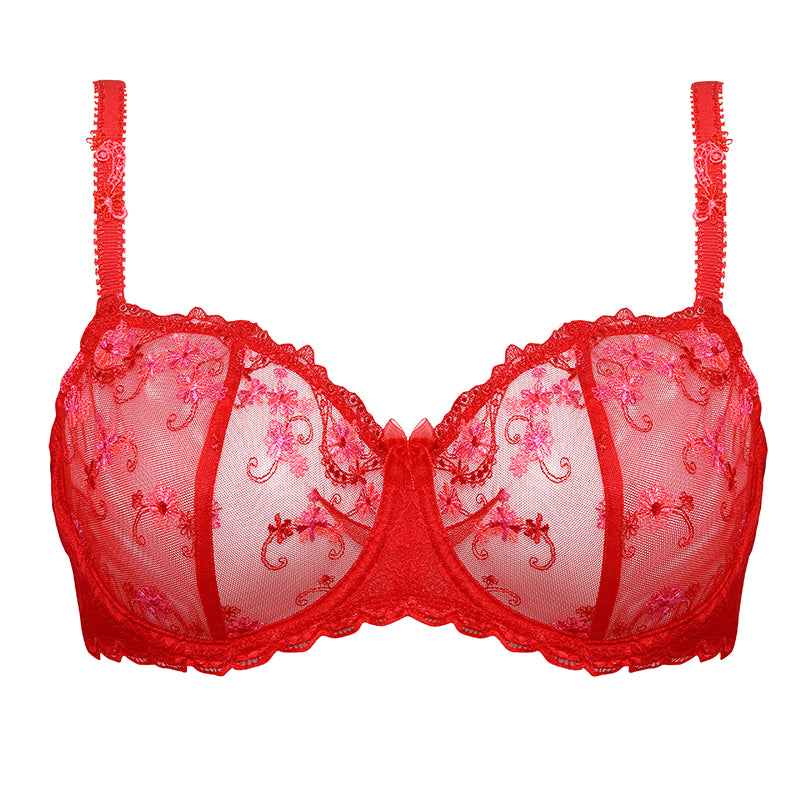 Biustonosz Bella czerwony B139 Soft Balconette