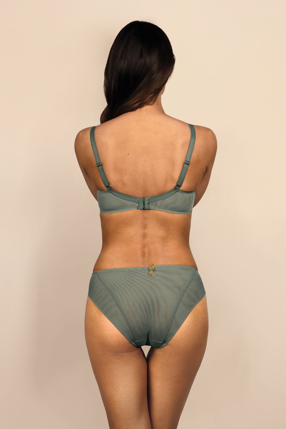 Biustonosz Natali niebiesko-szary B214 Push Up