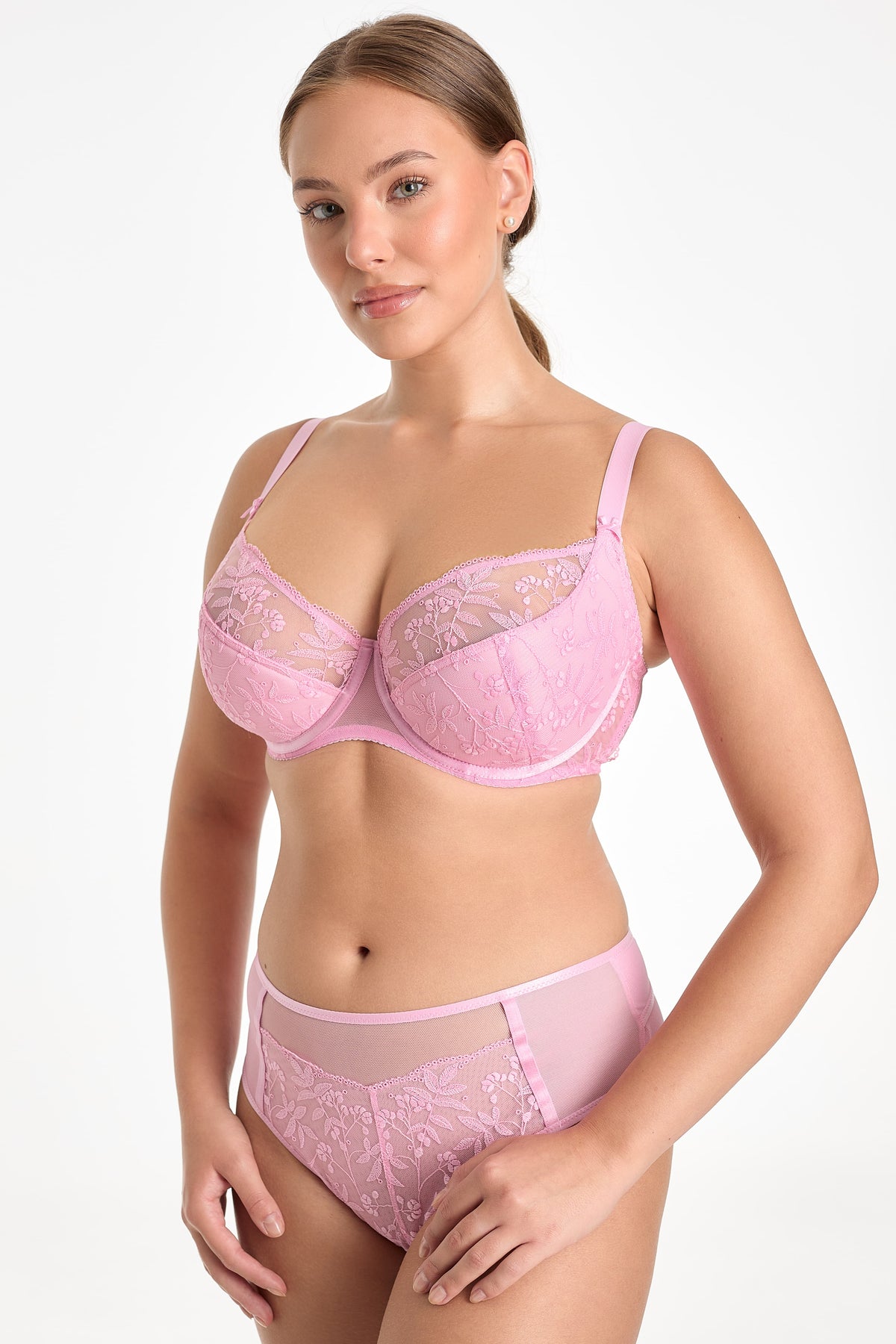 Biustonosz Fiora różowy B150 Semi Soft