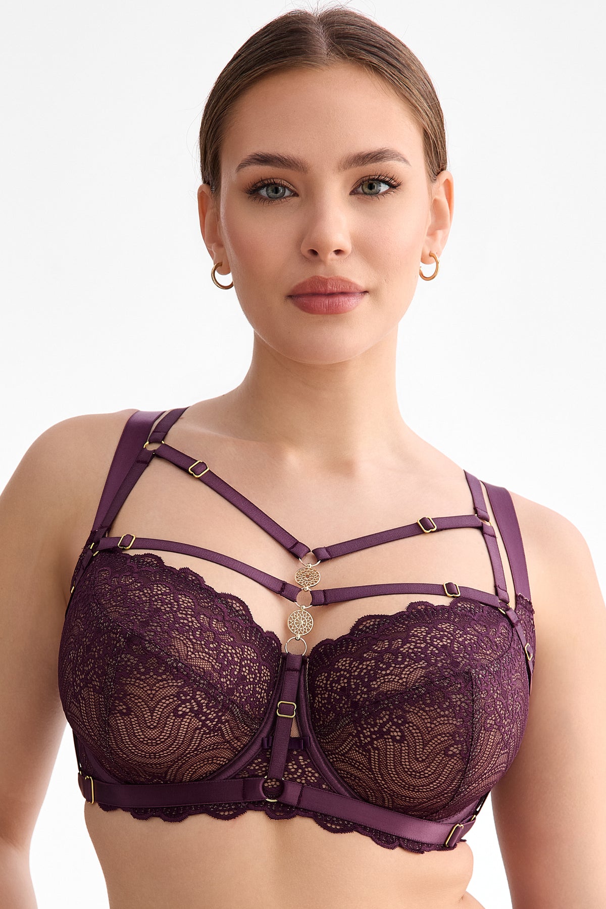 Harness Maribel One Size ciemna śliwka