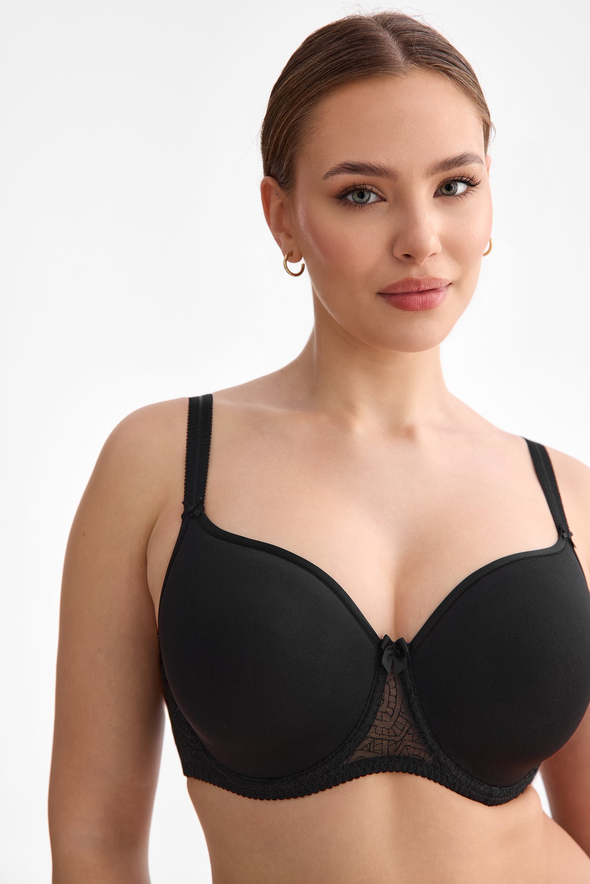 Biustonosz Rina czarny B461 Spacer