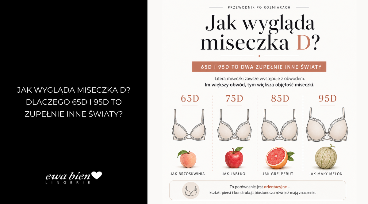 Jak wygląda miseczka D? Dlaczego 65D i 95D to zupełnie inne światy?