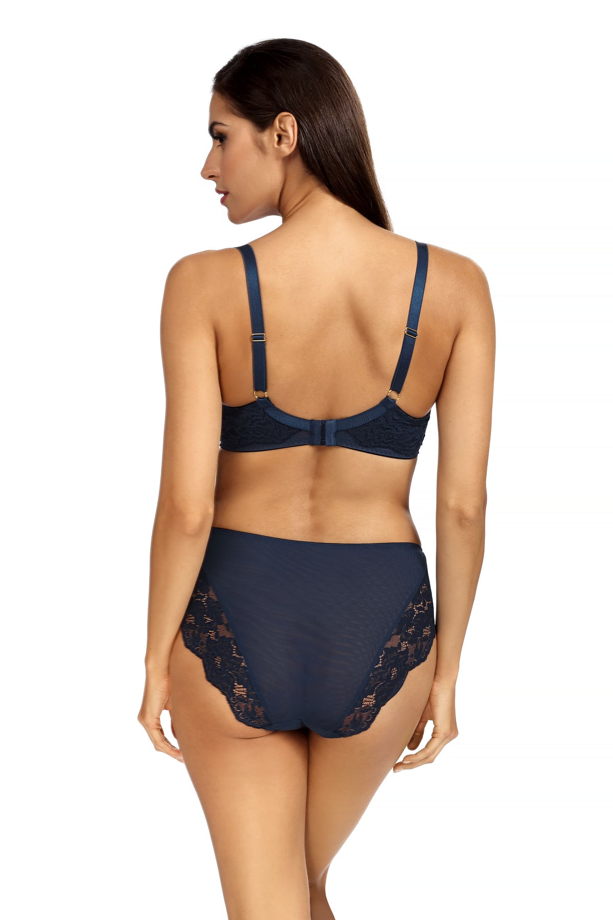 Figi Colette granatowe C124 wysokie