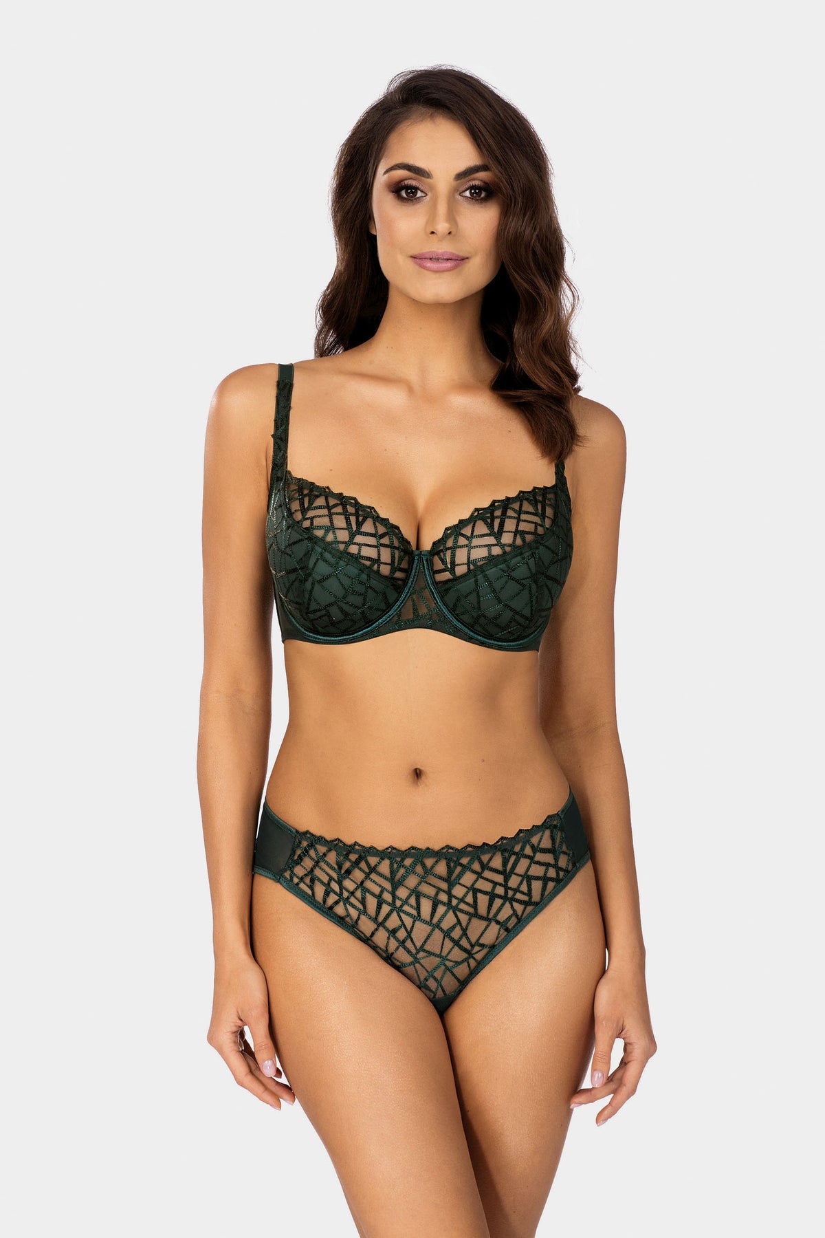 Biustonosz Diamond zielony B150 Semi Soft