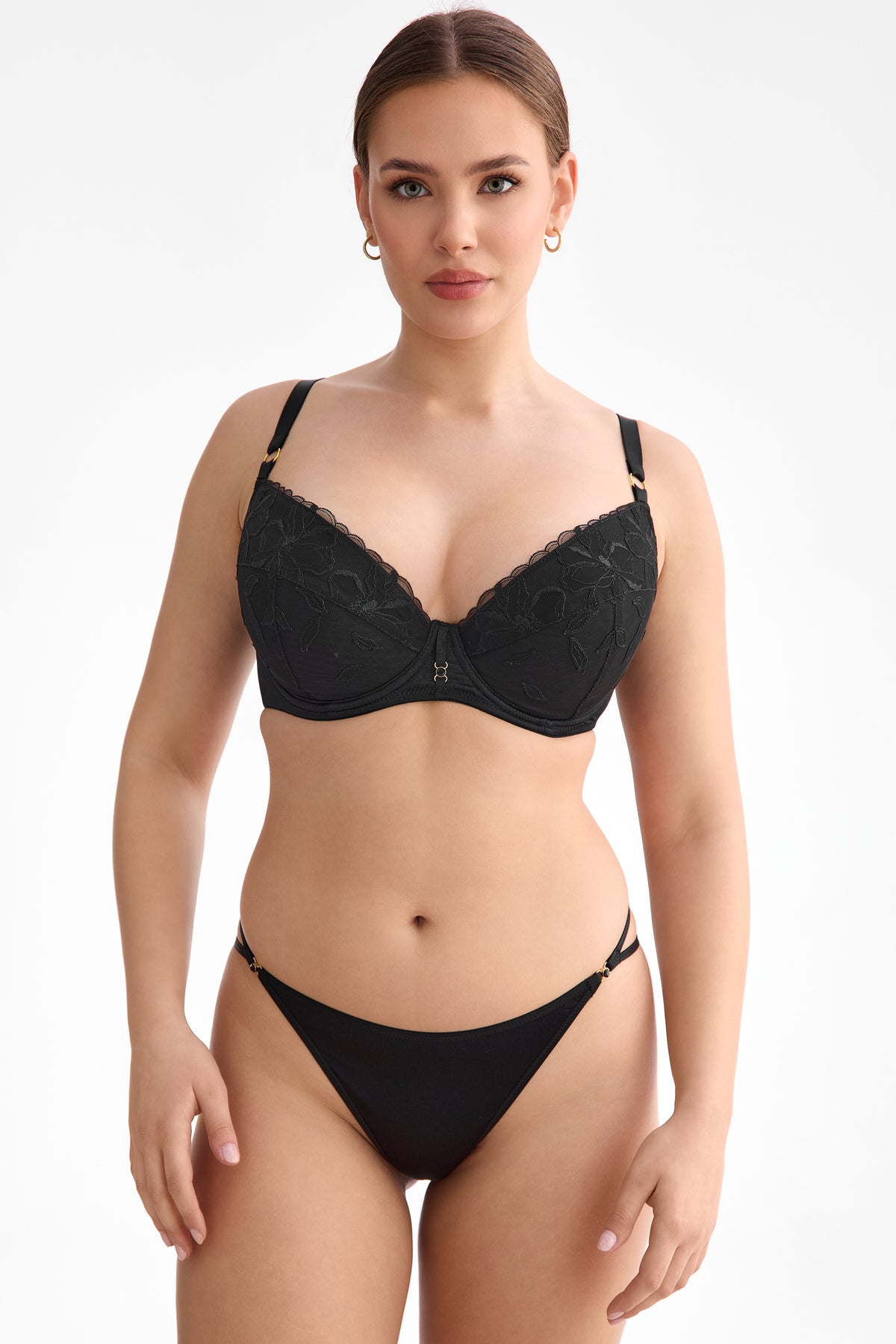 Biustonosz Emma czarny B214 Push Up