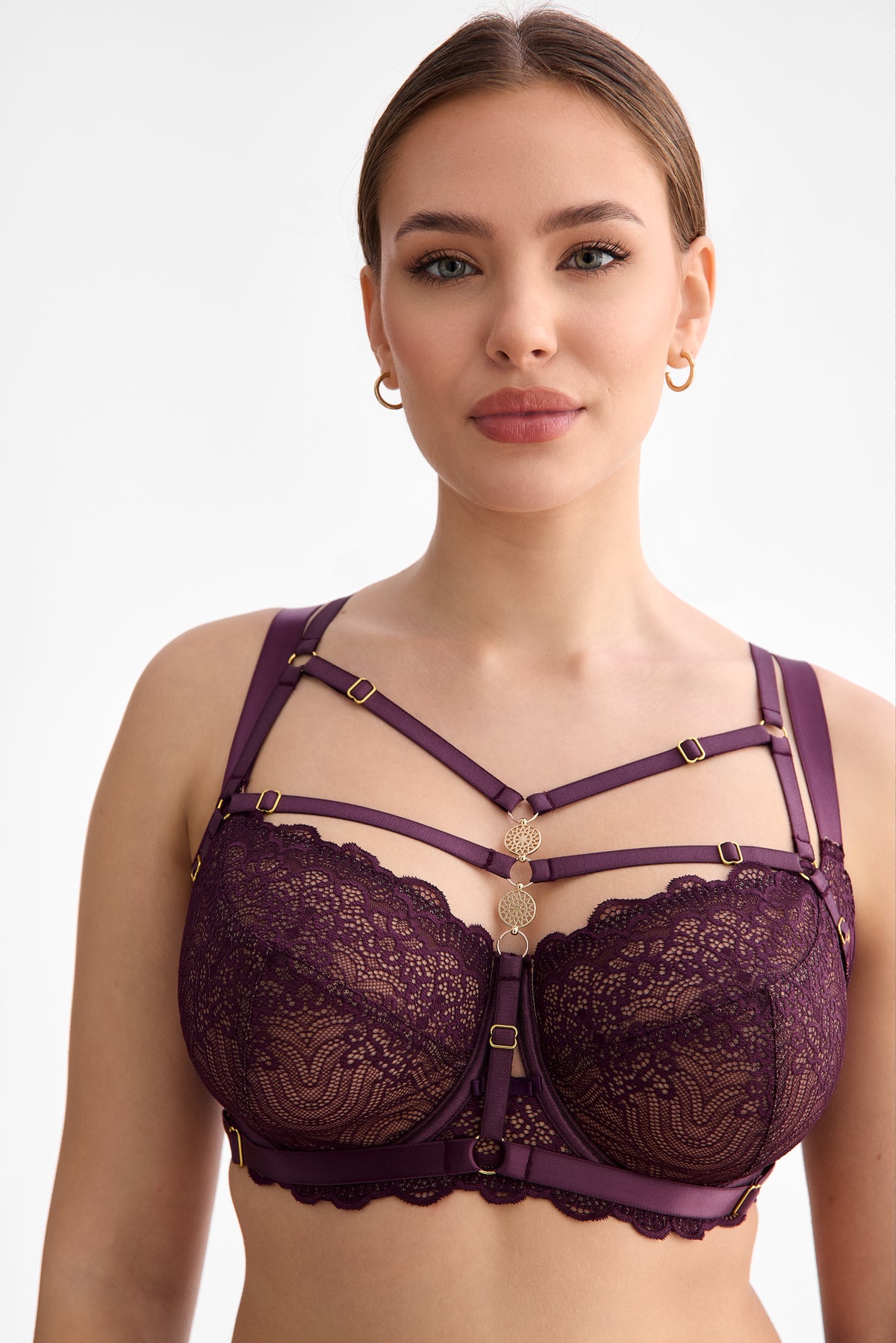 Harness Maribel One Size ciemna śliwka