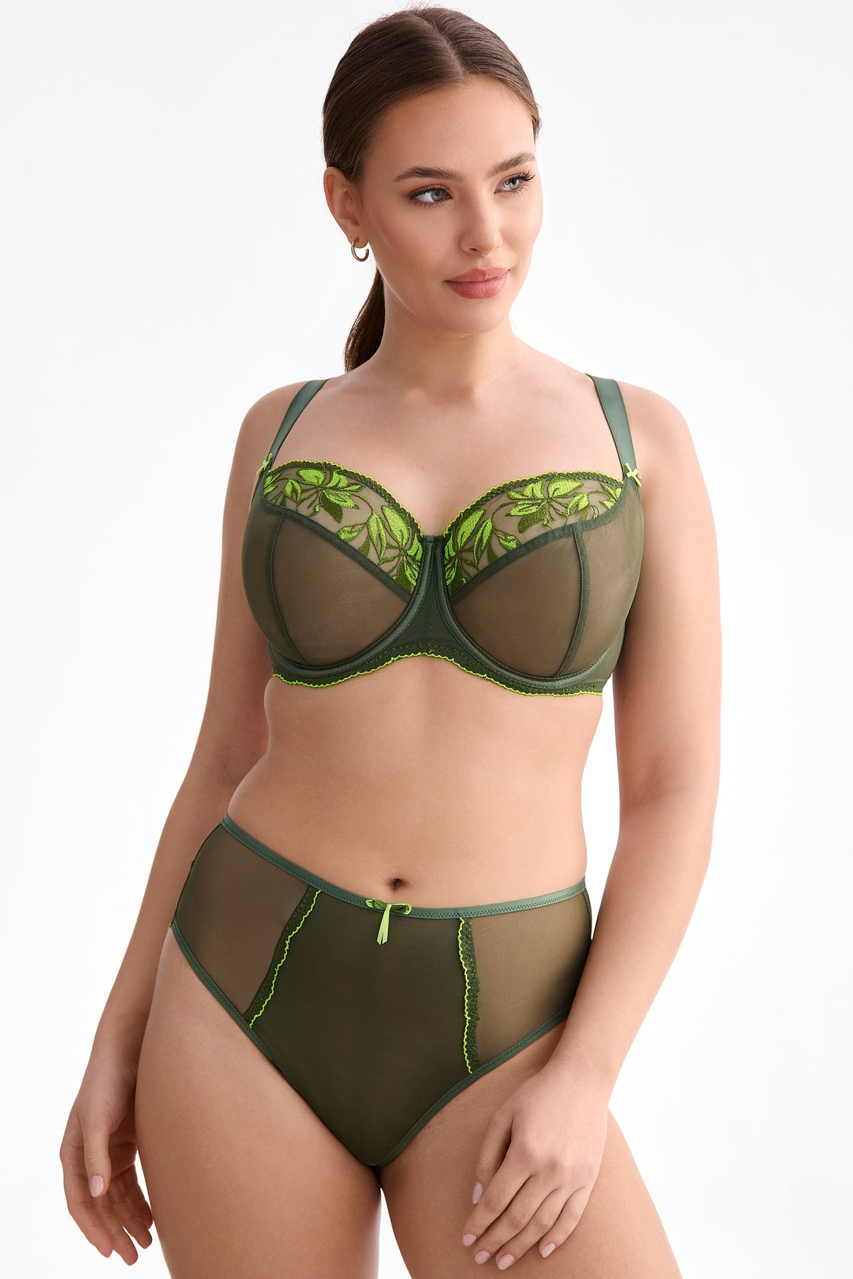 Figi Olivia zielony C125 wysokie